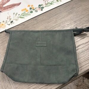 Gainsborough Men’s Suede Bag in Dark Green